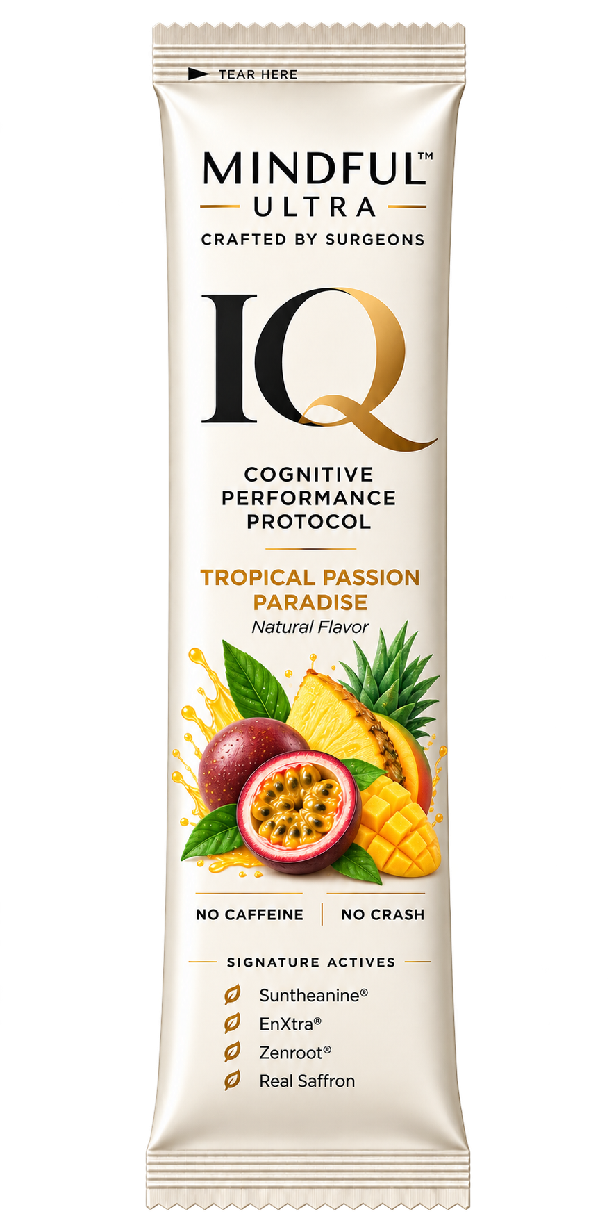Mindful Ultra IQ Powder Drink Mix – Tropical Passion Paradise (30 Sachets)