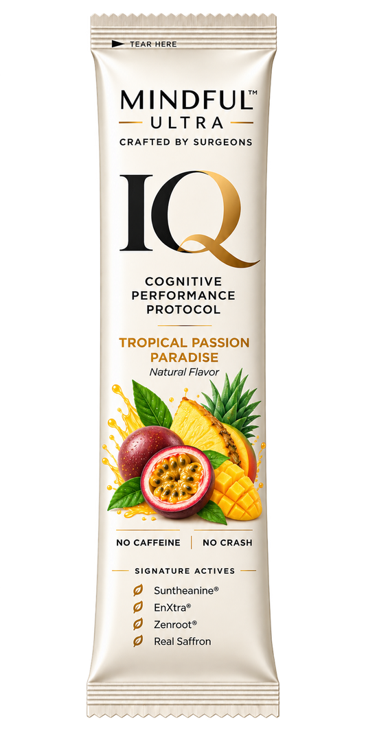 Mindful Ultra IQ Powder Drink Mix – Tropical Passion Paradise (30 Sachets)